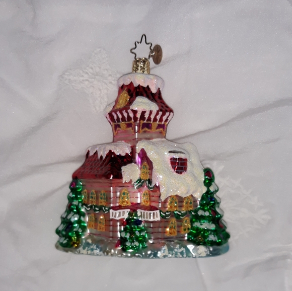 2002 CHRISTOPHER RADKO Christmas Ornament  MIDNIGHT MAGIC Pink House - Picture 5 of 7